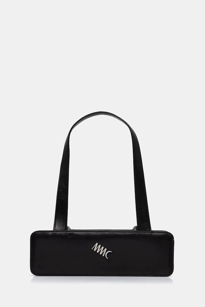 MMC STUDIO poșetă de piele culoarea negru, NETTUNO