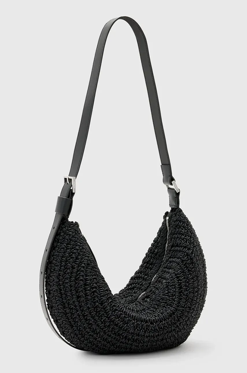 Сумочка AllSaints HALF MOON цвет чёрный W118XC Сумочка AllSaints HALF MOON цвет чёрный W118XC