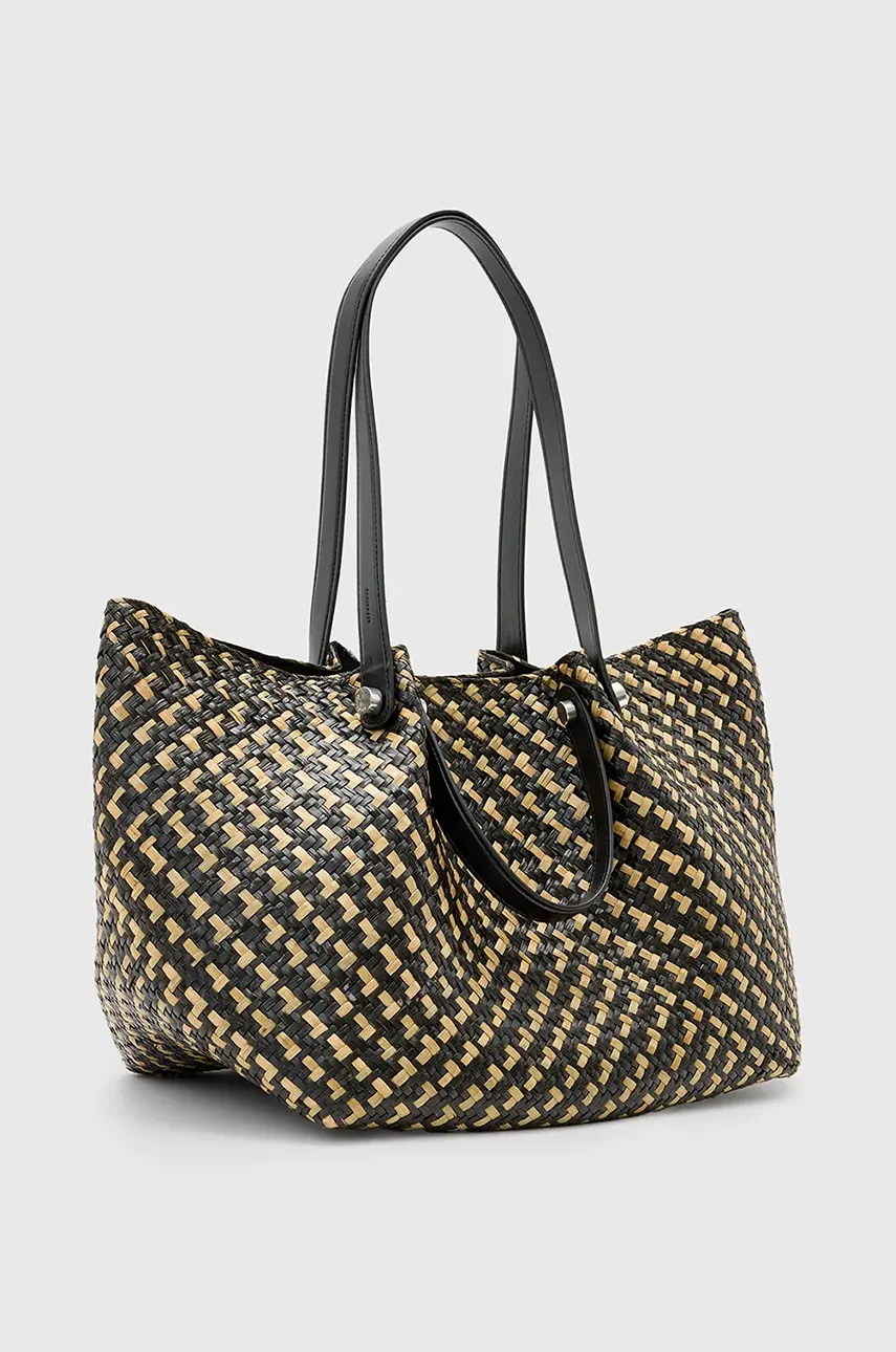 Сумочка AllSaints ALLINGTON STRAW цвет чёрный W120XC Сумочка AllSaints ALLINGTON STRAW цвет чёрный W120XC