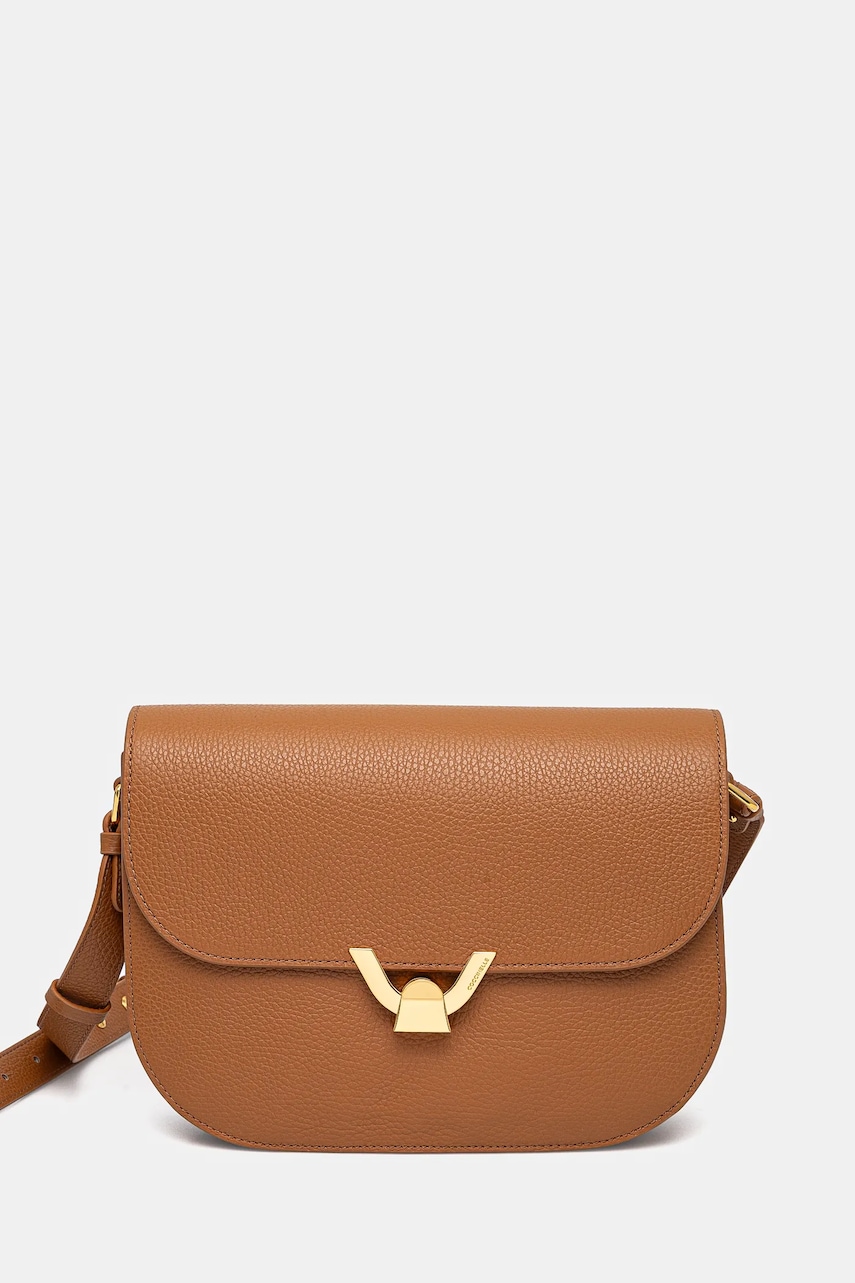 Coccinelle geantă COCCINELLEDEW culoarea maro, QTF 15 01 01