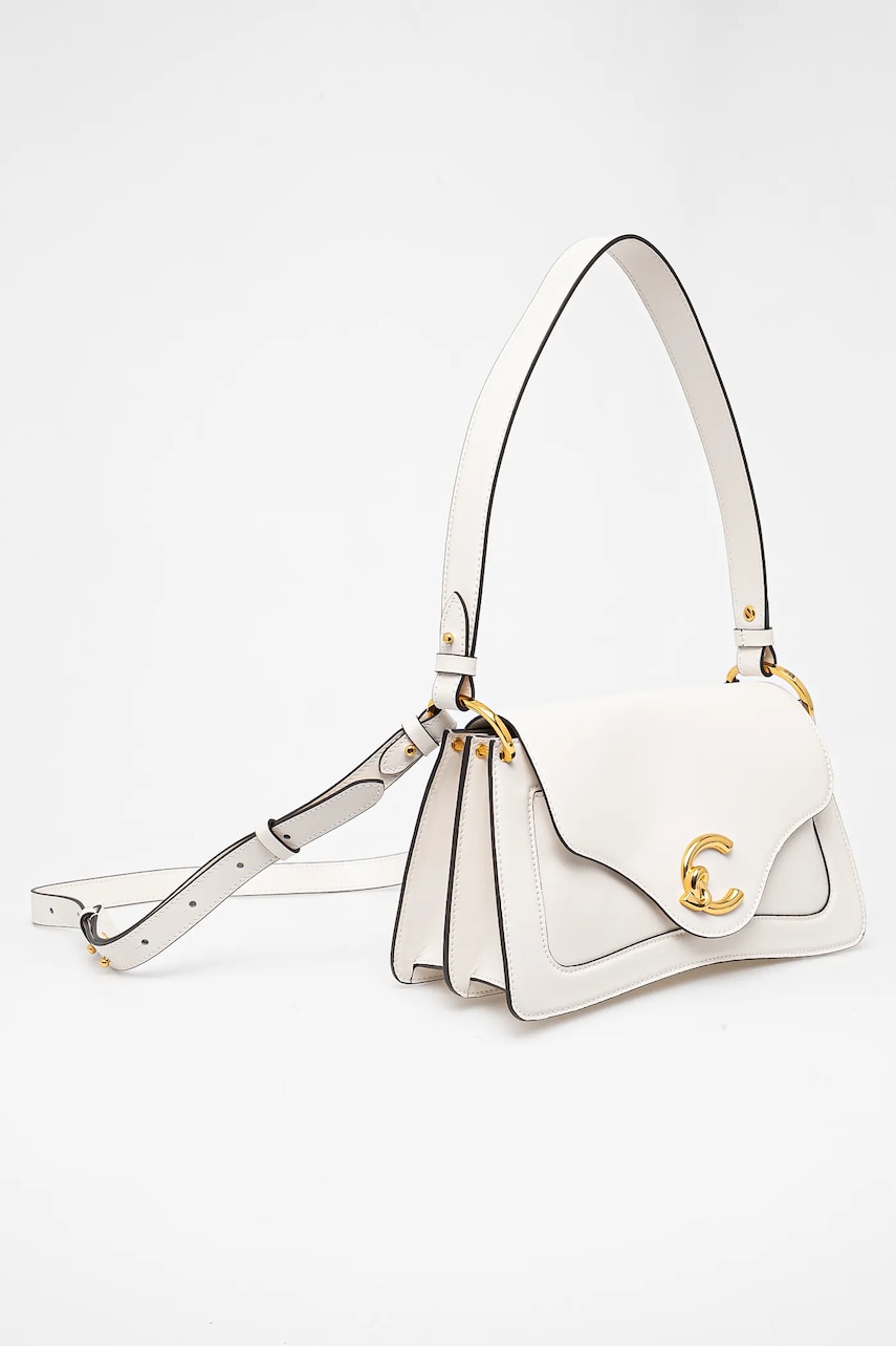 Кожаная сумочка Coccinelle цвет белый SSK 12 01 01 Кожаная сумочка Coccinelle цвет белый SSK 12 01 01
