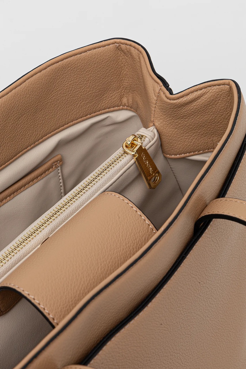 Τσάντα Valentino Bags χρώμα: μπεζ, VBS7QW03 φωτογραφία