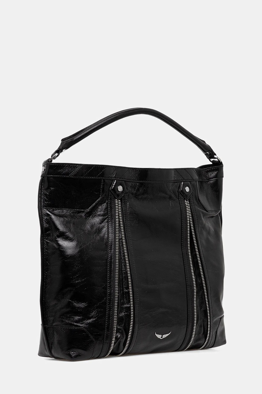 Кожаная сумочка ZADIG&VOLTAIRE цвет чёрный LWBA03843