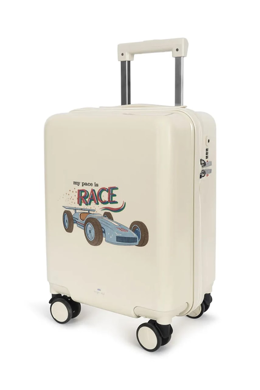 Konges Sløjd valiză pentru copii TRAVEL SUITCASE  45x31x21 cm culoarea bej, KS102335