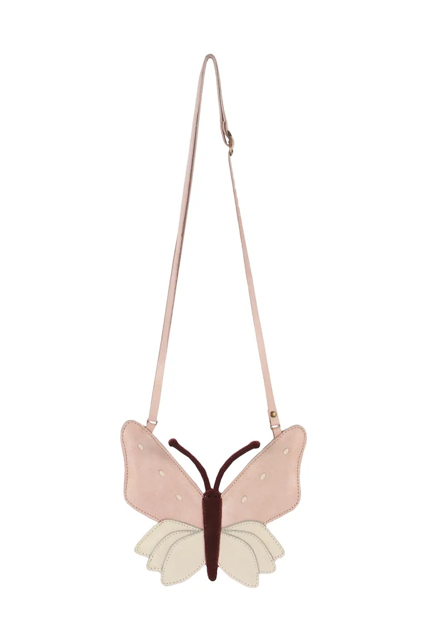 Детская кожаная сумочка Donsje Toto Purse Butterfly цвет розовый 5003002