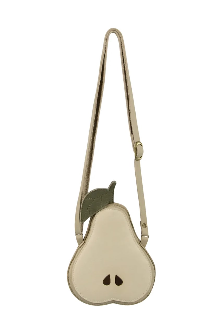 Детская кожаная сумочка Donsje Nanoe Fruit Purse Pear цвет бежевый 5009016