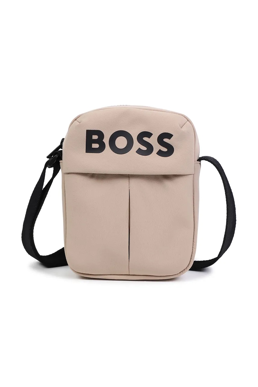 BOSS borseta copii culoarea bej, J52265