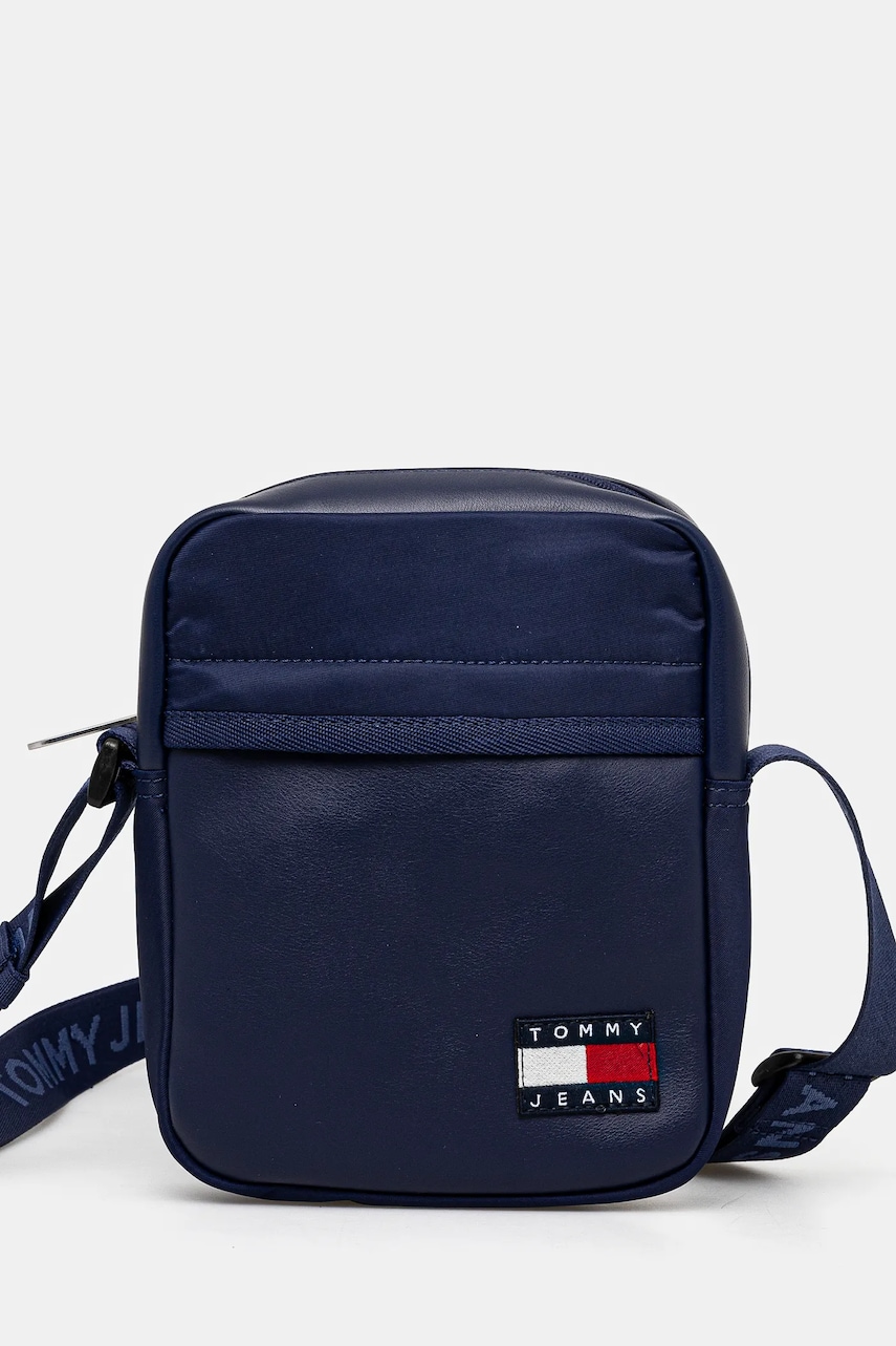 Tommy Jeans borseta culoarea albastru marin, AM0AM13316