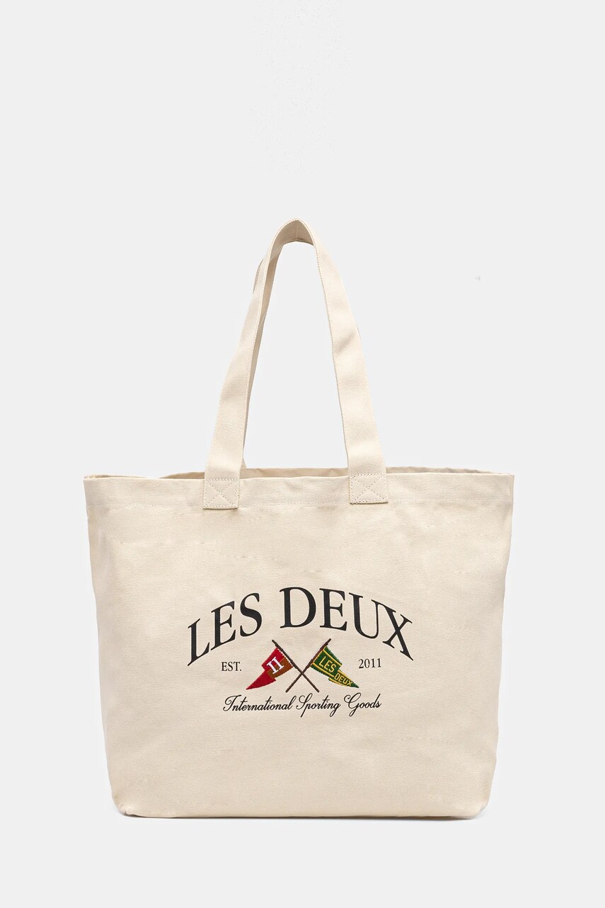 Les Deux geantă culoarea bej, LDM940109