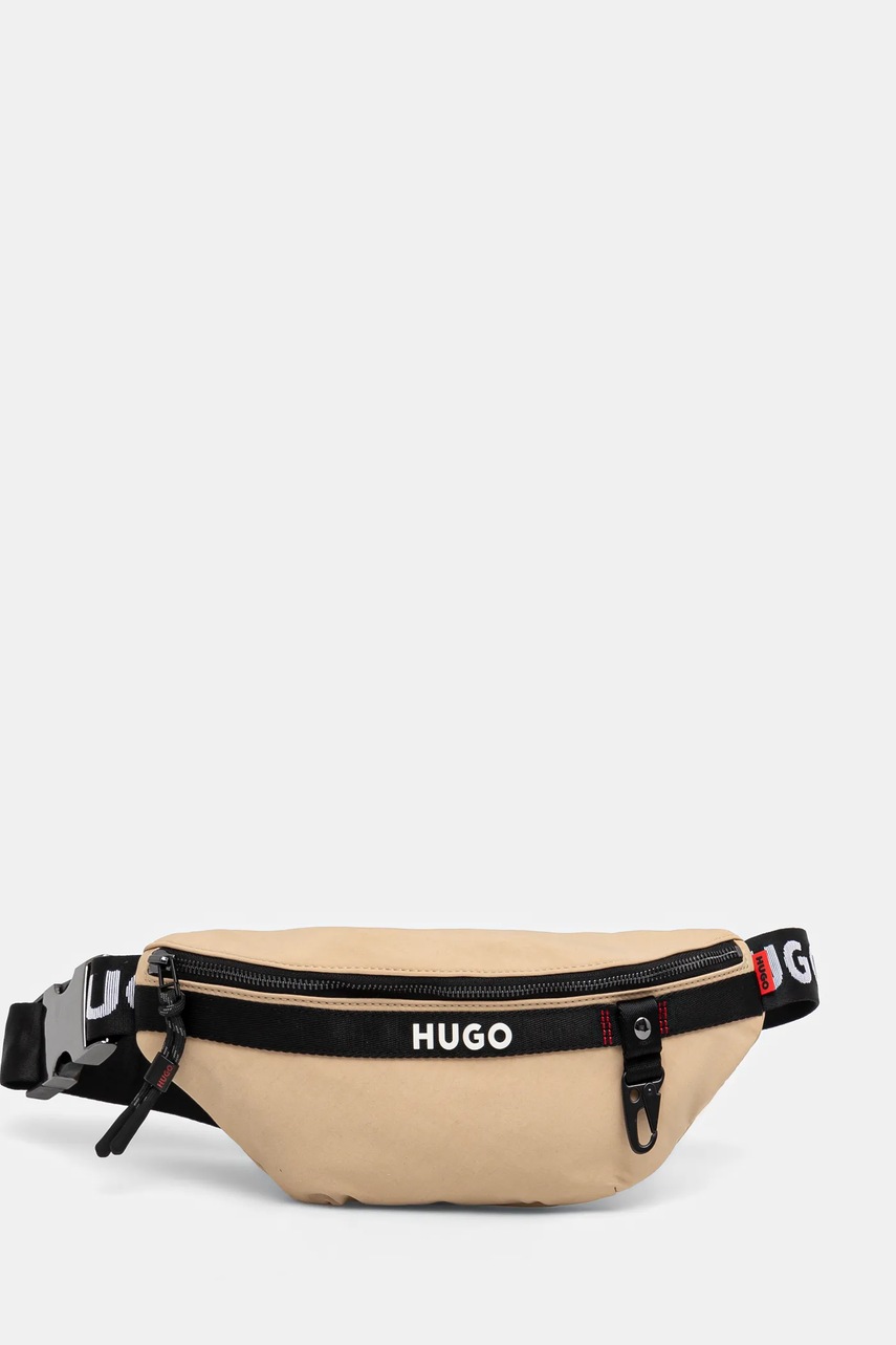 HUGO borseta culoarea bej, 50536023