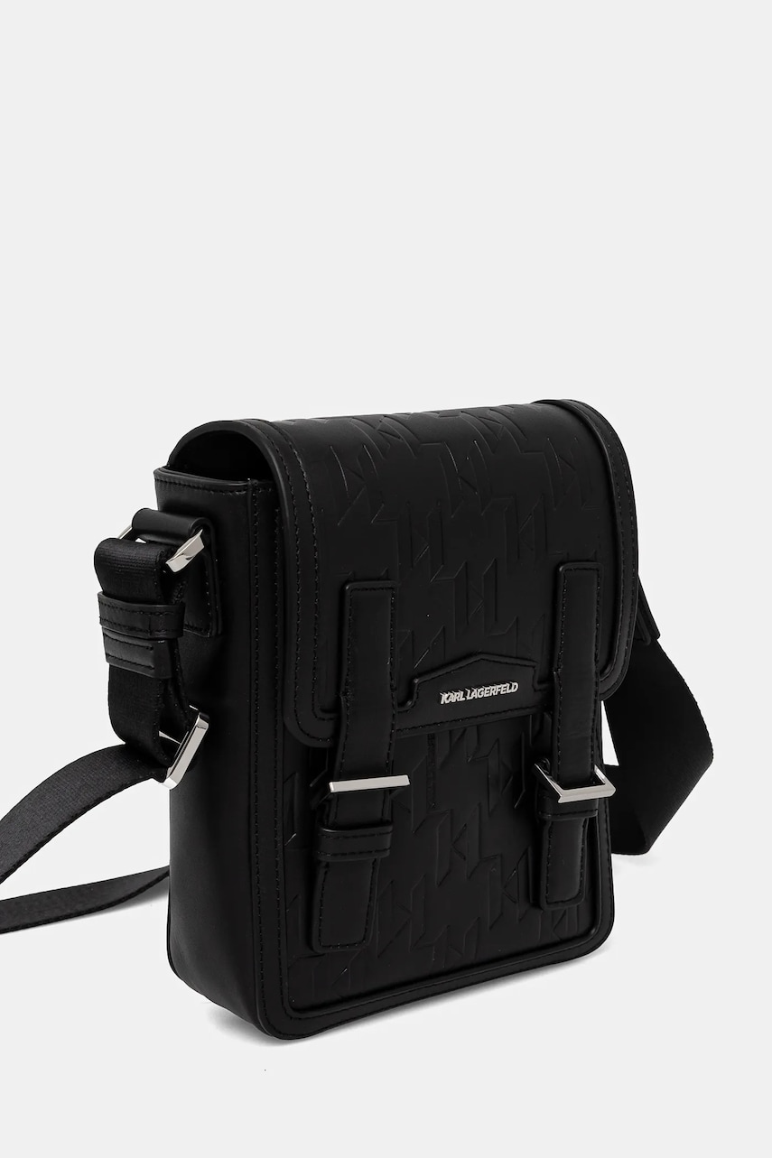 Кожаная сумка Karl Lagerfeld K/LOOM цвет чёрный A1M30095 Кожаная сумка Karl Lagerfeld K/LOOM цвет чёрный A1M30095