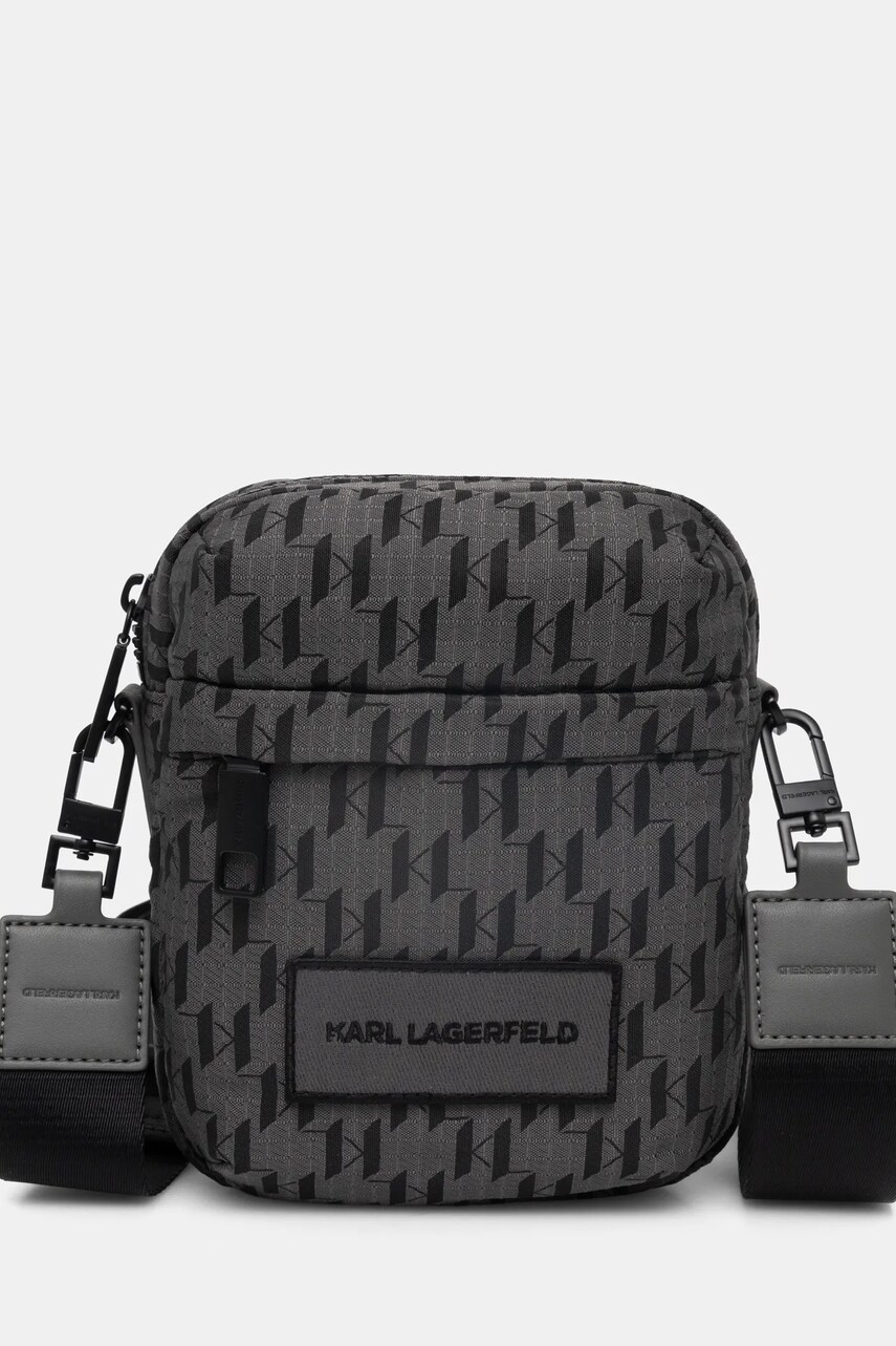 Karl Lagerfeld borsetă K/MONOGRAM culoarea gri, A1M30412
