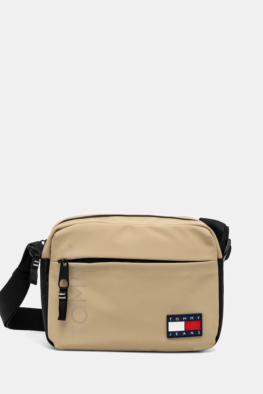 Tommy Jeans borseta culoarea bej, AM0AM13271