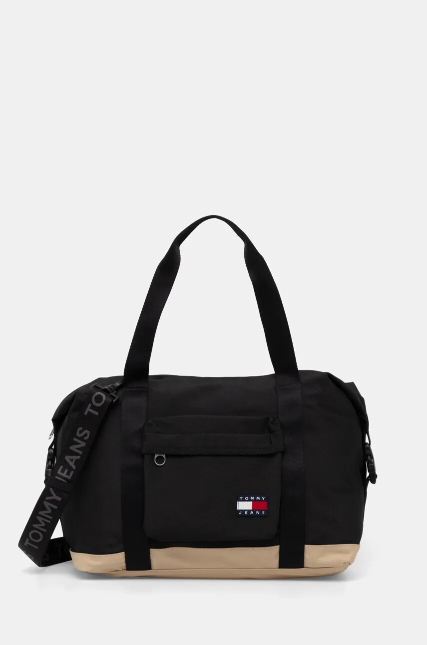 Tommy Jeans geantă culoarea negru, AM0AM13322