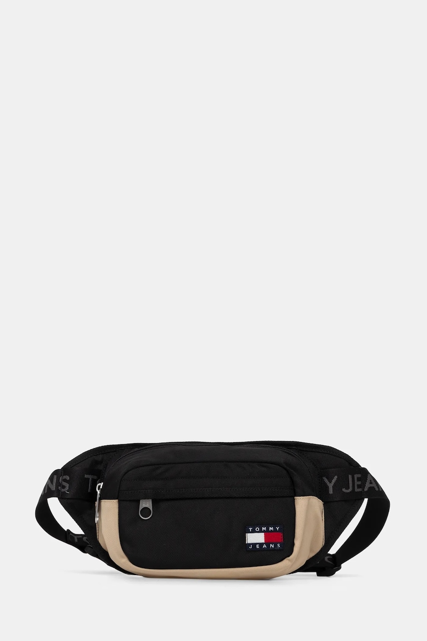Tommy Jeans borsetă culoarea negru, AM0AM13267