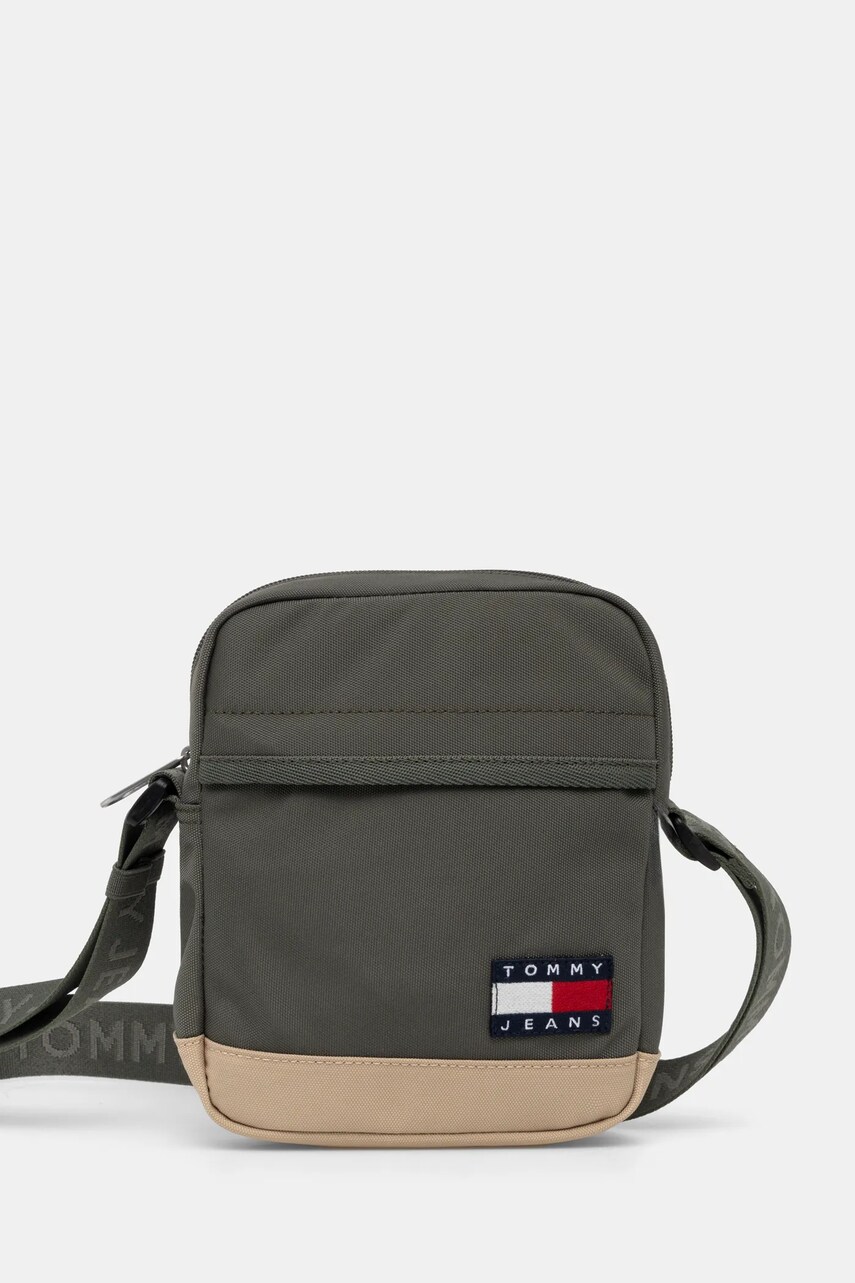 Tommy Jeans borseta culoarea verde, AM0AM13265