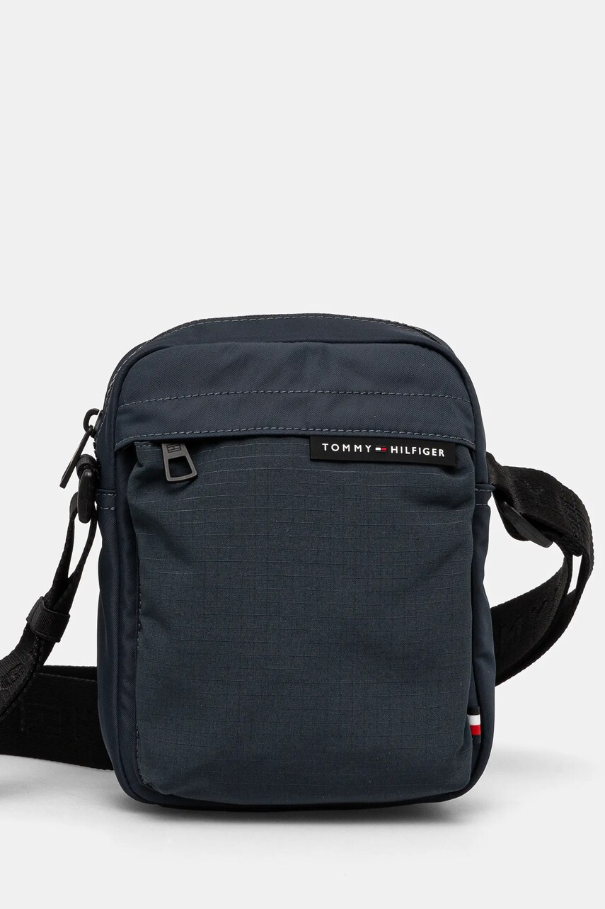 Levně Ledvinka Tommy Hilfiger šedá barva, AM0AM13297