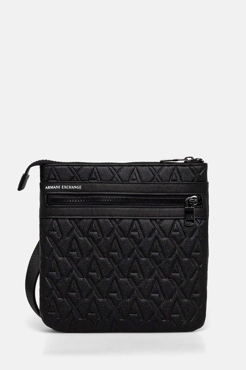 Armani Exchange borseta barbati, culoarea negru, XM000579 AF12133
