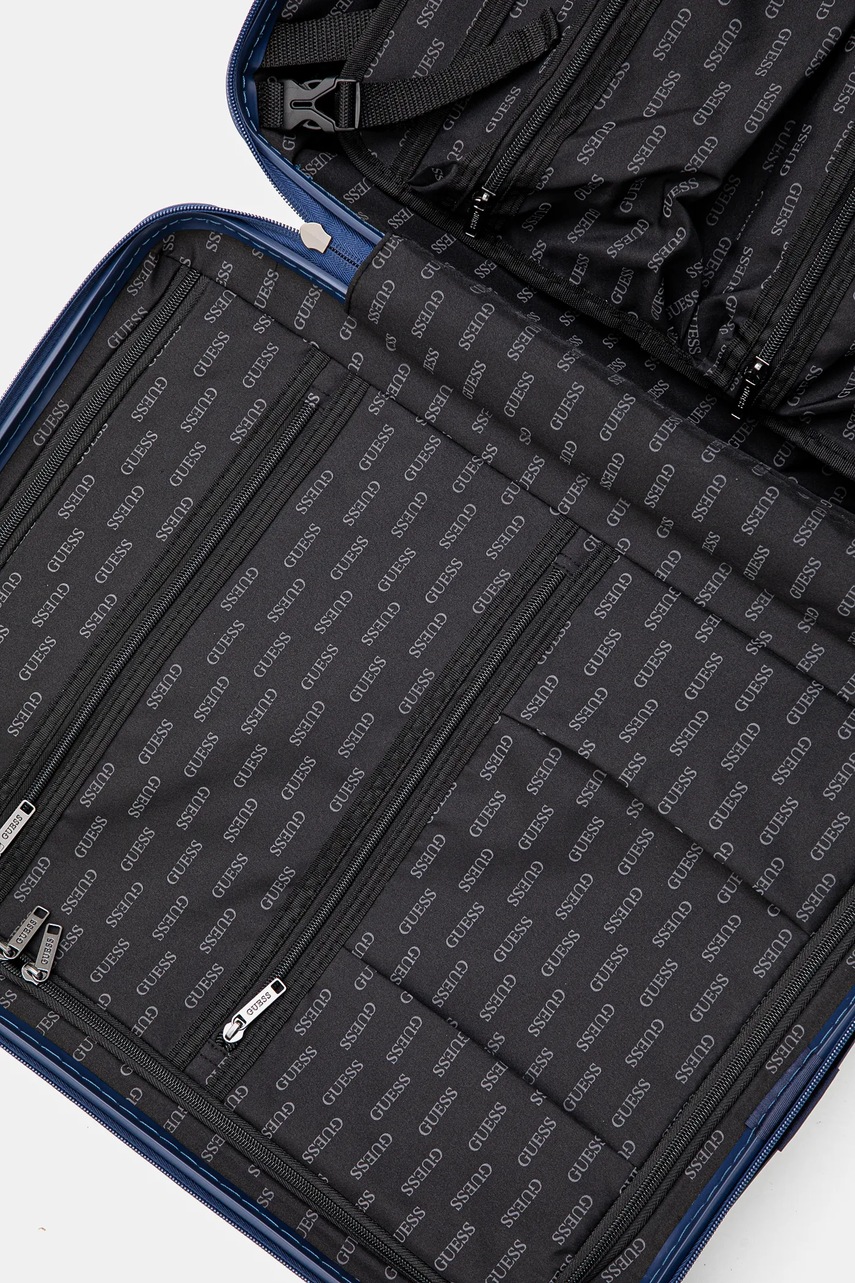 Βαλίτσα Guess OLBIA χρώμα: ναυτικό μπλε, TMOLPC P4401 φωτογραφία