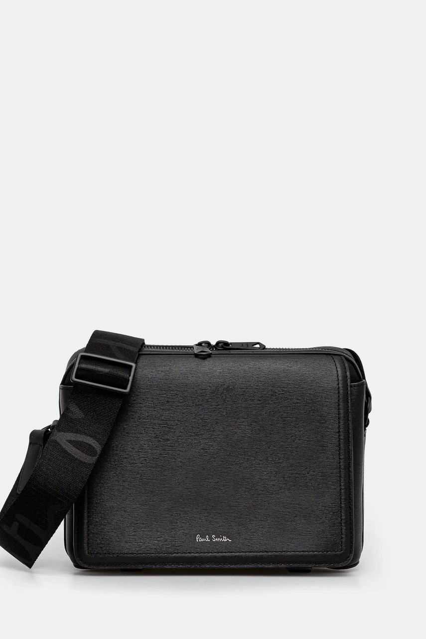 Paul Smith borsetă culoarea negru, M1A-8018-BSGRAI