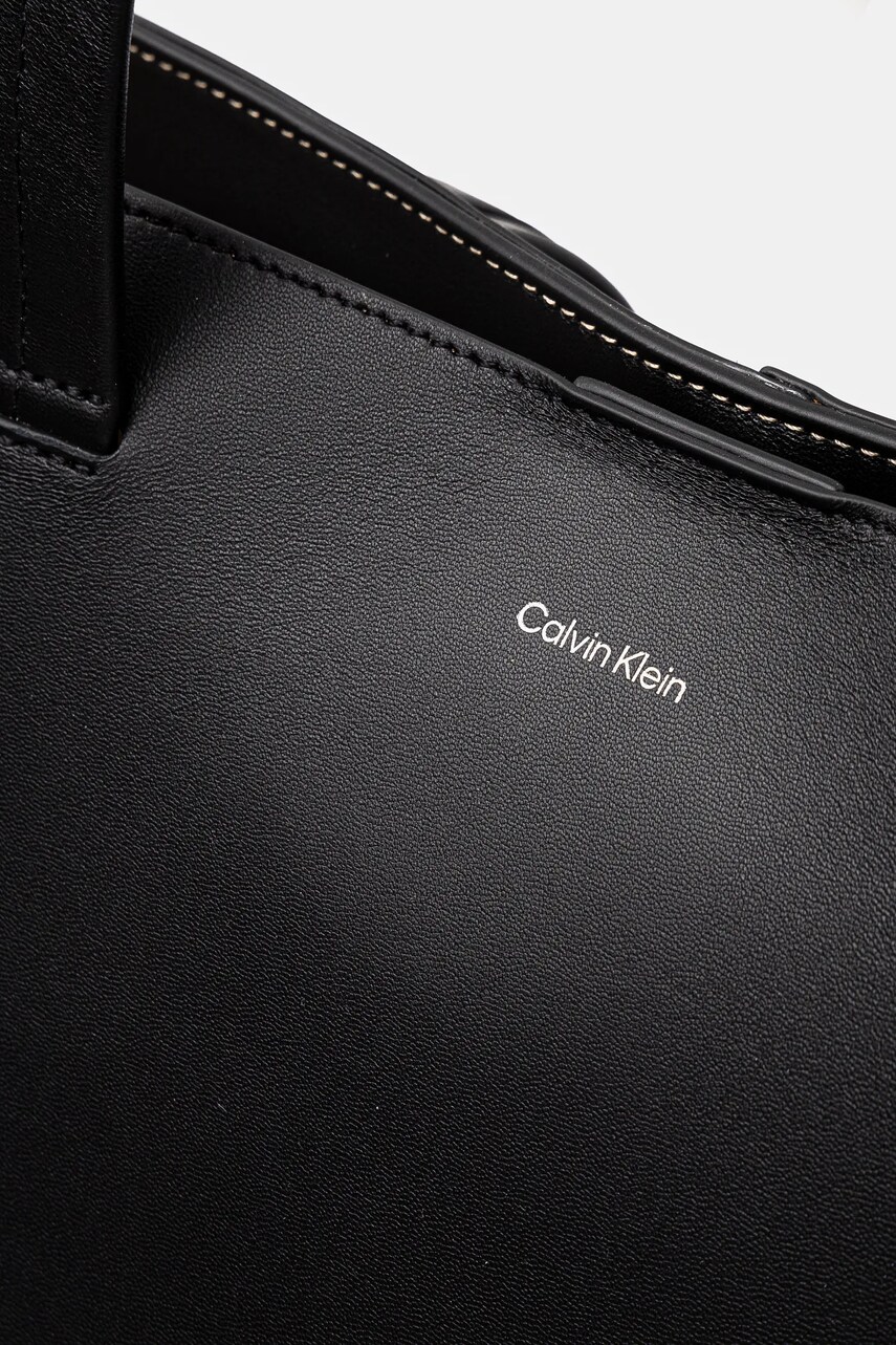Кожаная сумка Calvin Klein цвет чёрный K50K512894 Кожаная сумка Calvin Klein цвет чёрный K50K512894
