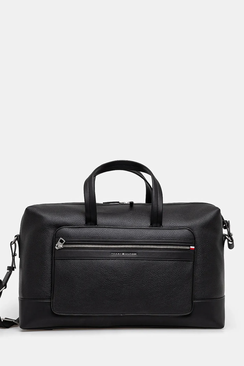 Taška Tommy Hilfiger černá barva, AM0AM13351