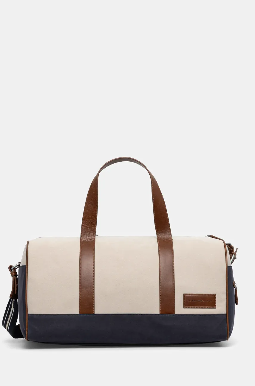 Taška Tommy Hilfiger béžová barva, AM0AM13367