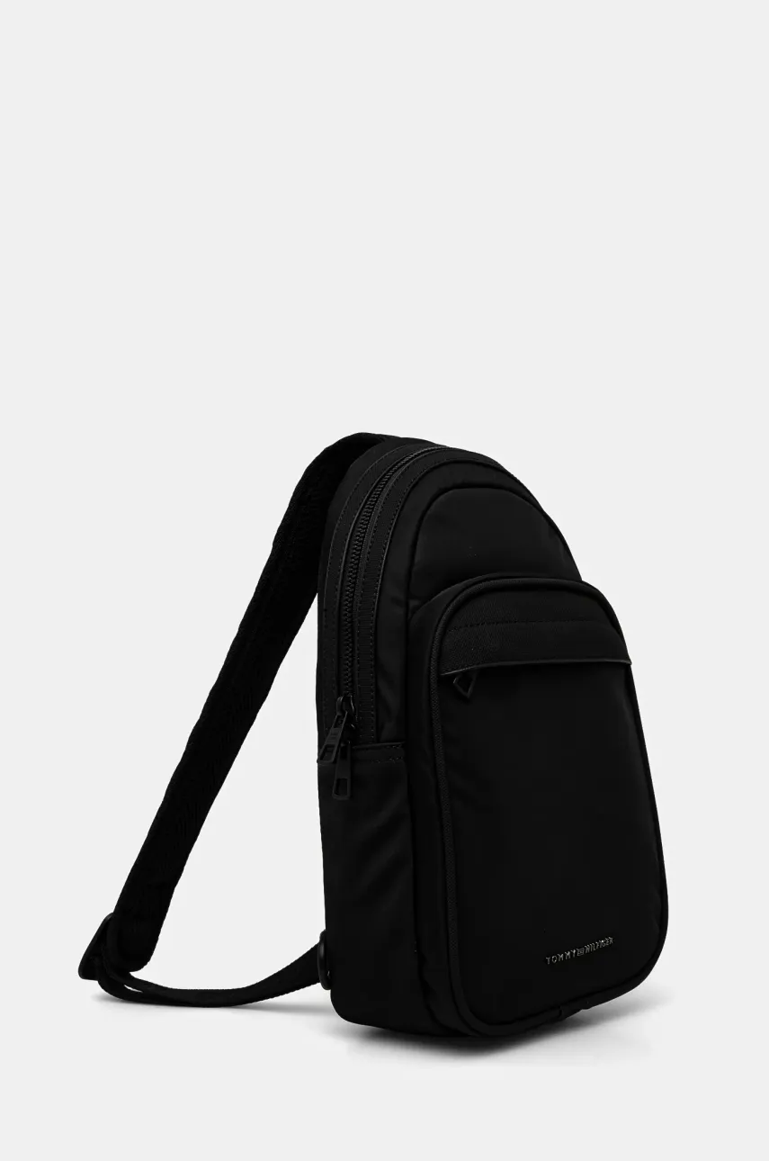 Рюкзак Tommy Hilfiger мужской цвет чёрный маленький однотонный AM0AM13363 Рюкзак Tommy Hilfiger мужской цвет чёрный маленький однотонный AM0AM13363