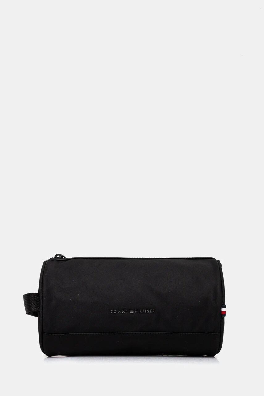 Levně Kosmetická taška Tommy Hilfiger černá barva, AM0AM13365
