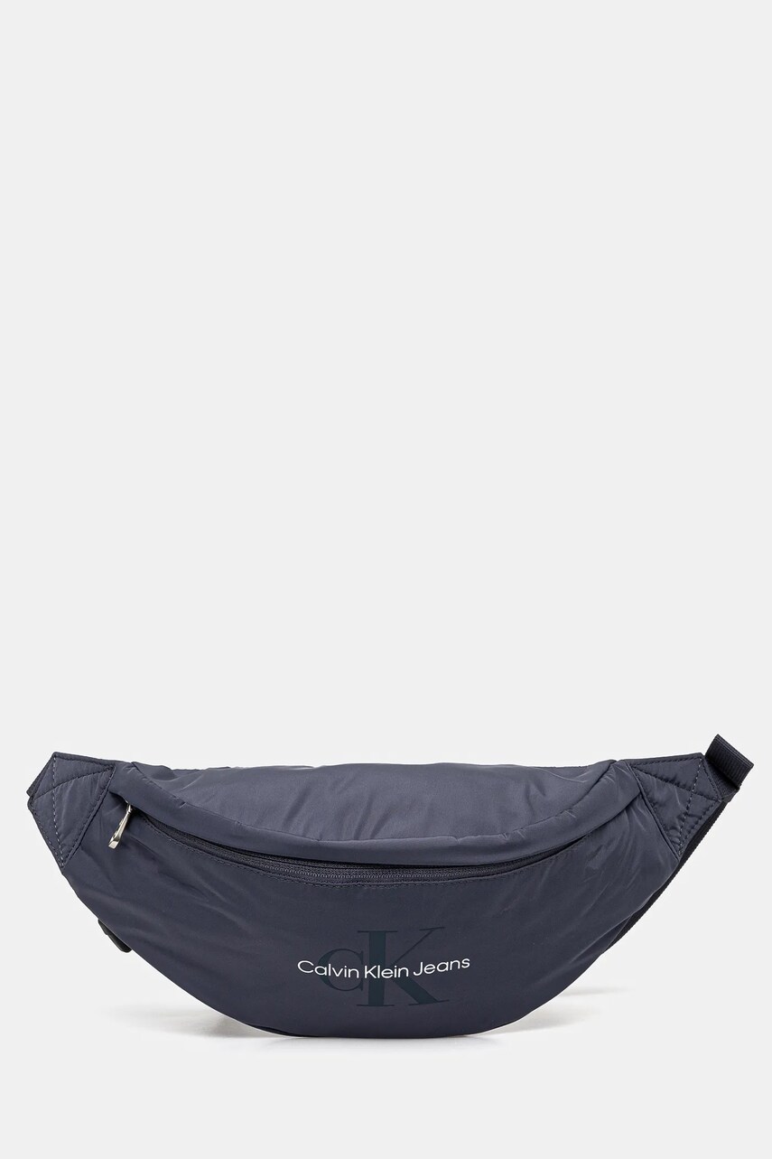 Levně Ledvinka Calvin Klein Jeans modrá barva, LV04G3001G