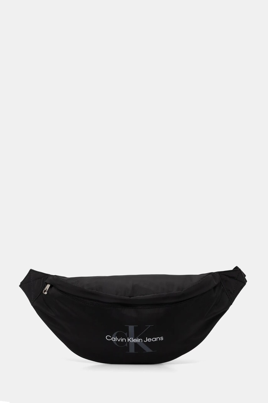 Levně Ledvinka Calvin Klein Jeans černá barva, LV04G3001G