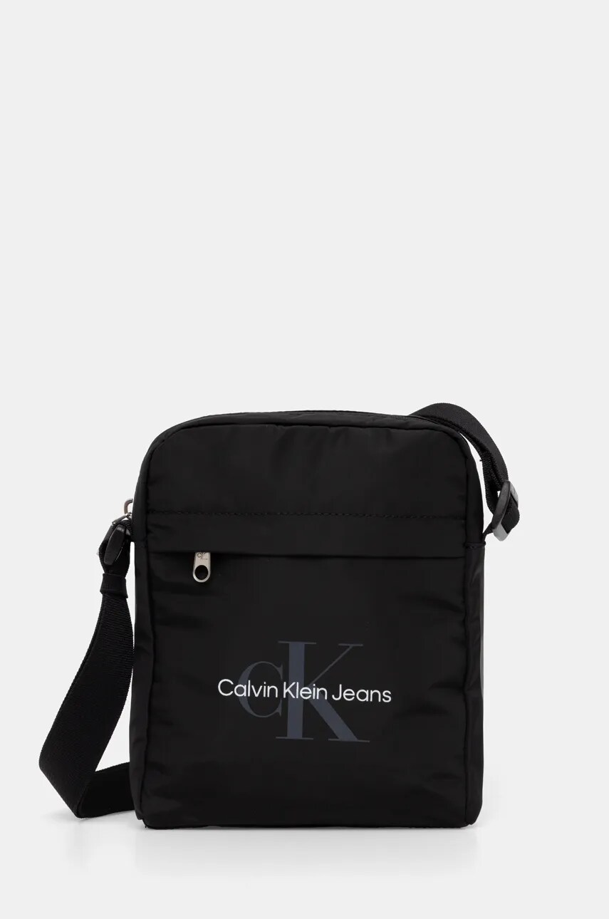 Levně Ledvinka Calvin Klein Jeans černá barva, LV04G3000G