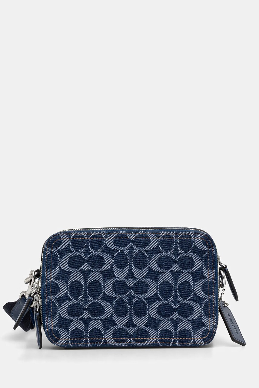 Coach borseta barbati, culoarea bleumarin, CAM69