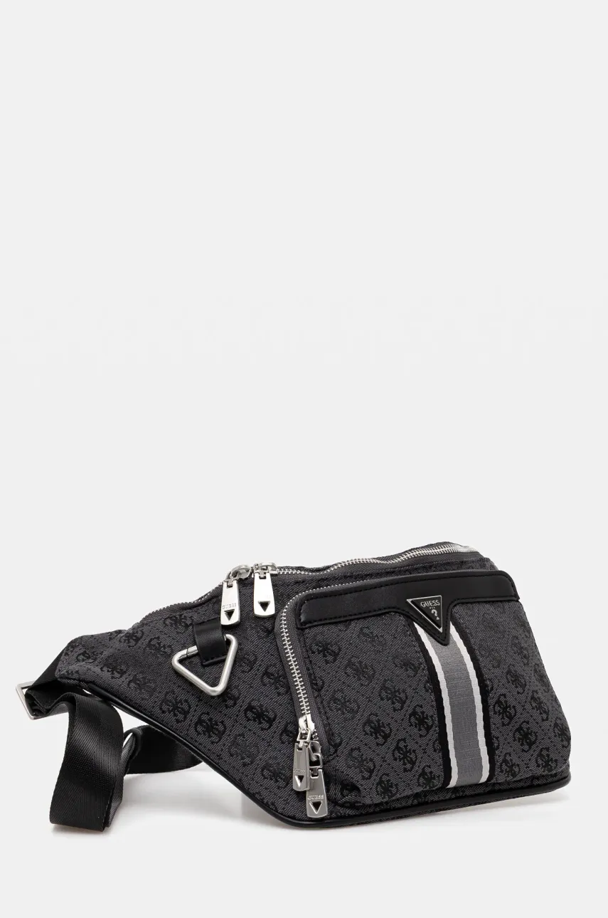 Сумка на пояс Guess MILANO мужская цвет чёрный HMMIST P5156 Сумка на пояс Guess MILANO мужская цвет чёрный HMMIST P5156