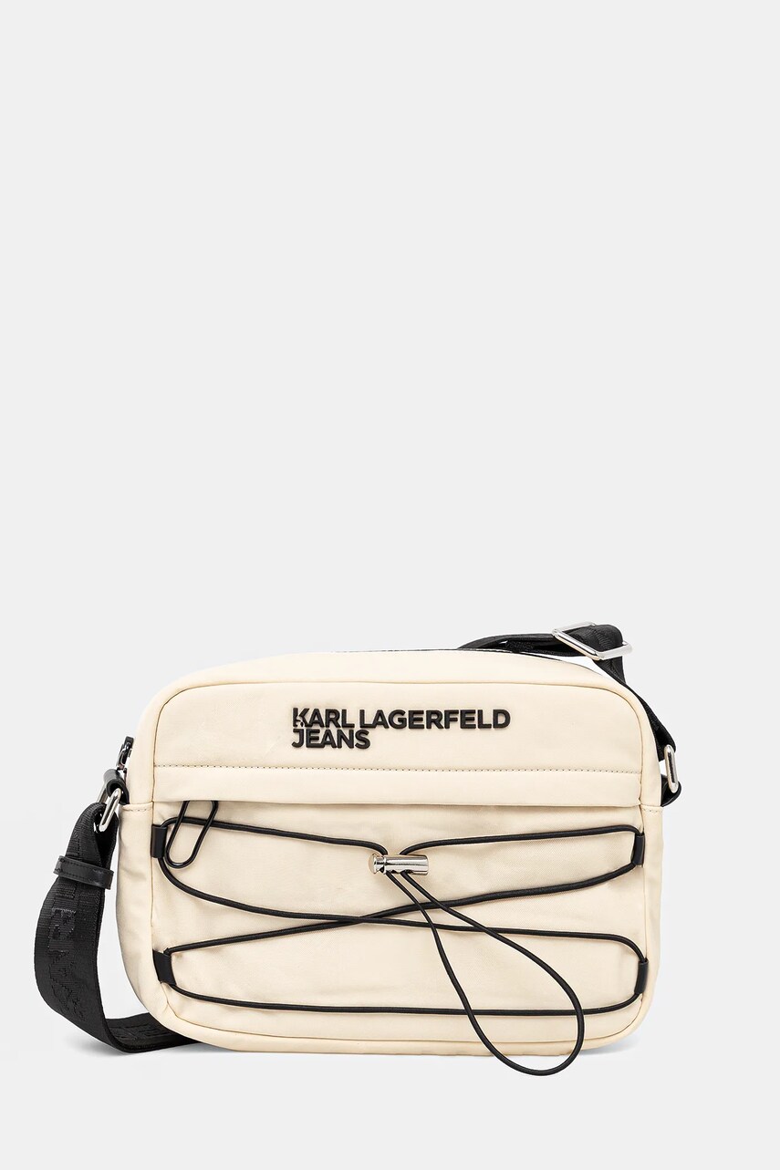 Karl Lagerfeld Jeans borseta culoarea bej, A2M30116