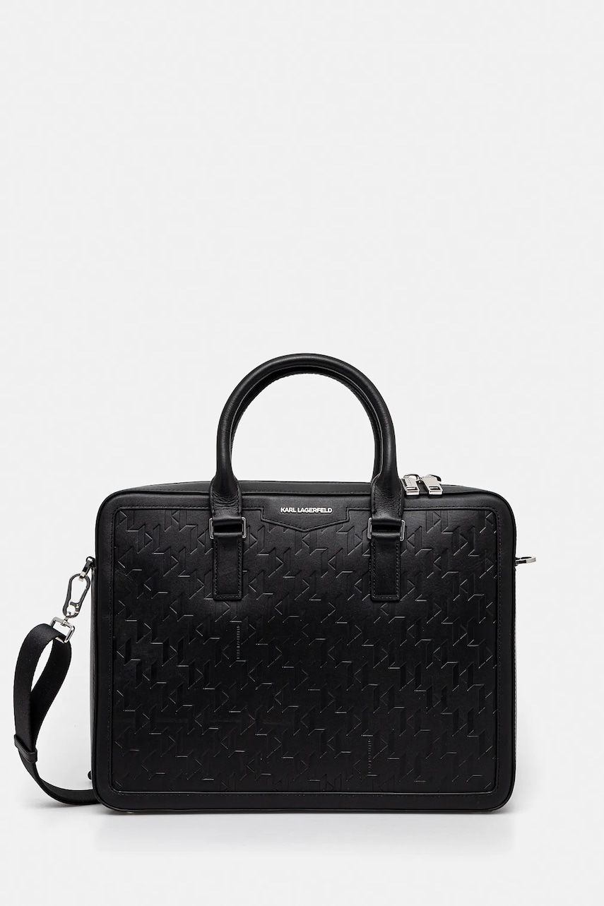 Karl Lagerfeld geantă laptop K/LOOM culoarea negru, A1M30068