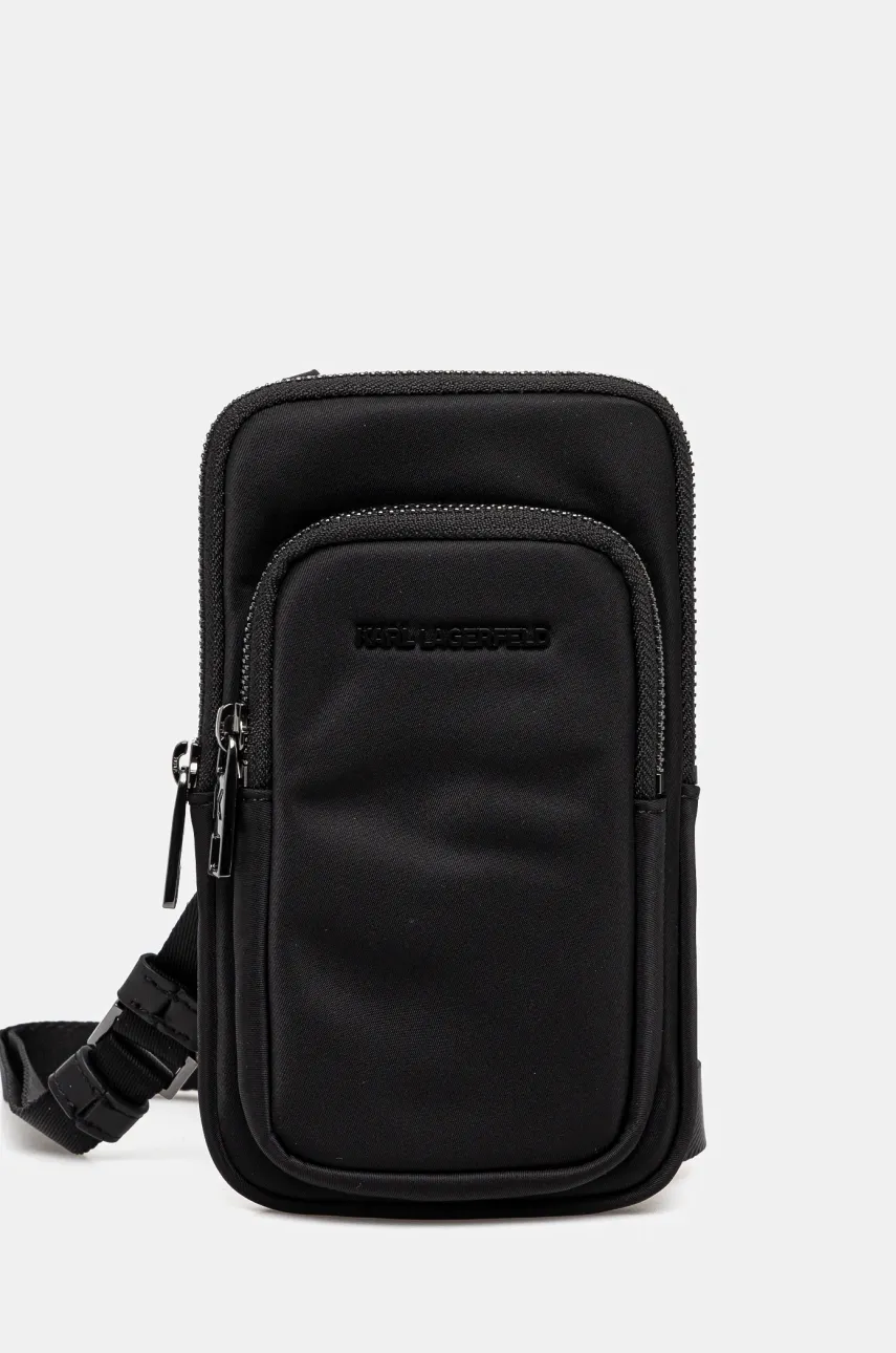 Karl Lagerfeld borseta barbati, culoarea negru, A2M32010