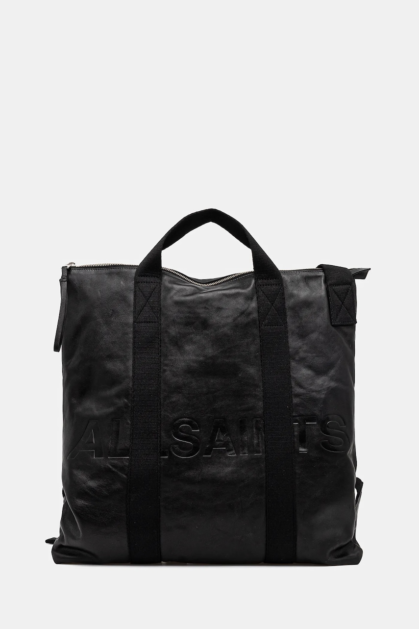 AllSaints geanta de piele KEI culoarea negru, M002XB