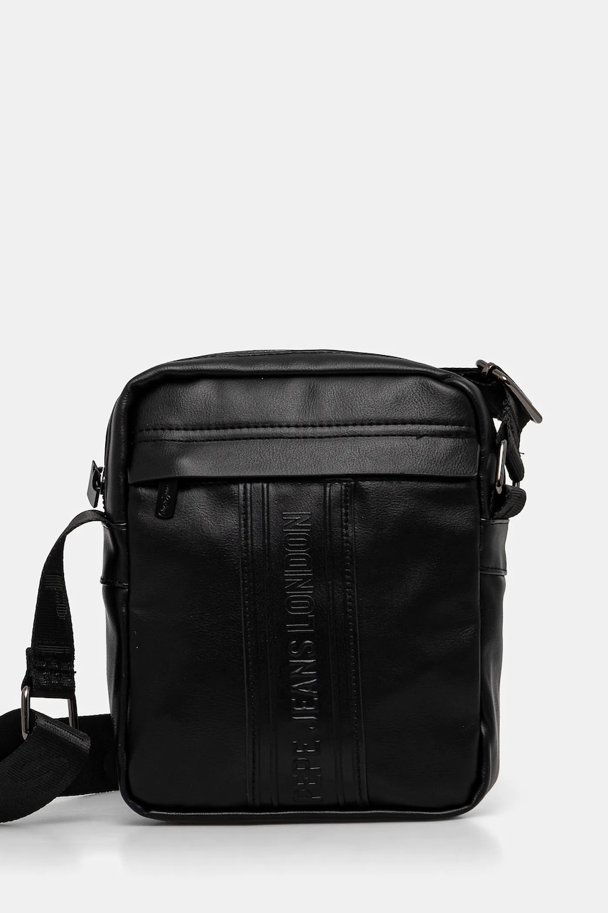 Pepe Jeans borseta WOLF BRANT culoarea negru, PM030875 Pepe Jeans borseta WOLF BRANT culoarea negru, PM030875