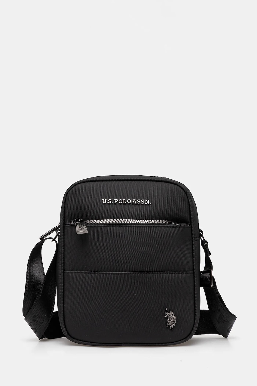 U.S. Polo Assn. borsetă Aspen culoarea negru, BEUAS8737MPO U.S. Polo Assn. borsetă Aspen culoarea negru, BEUAS8737MPO