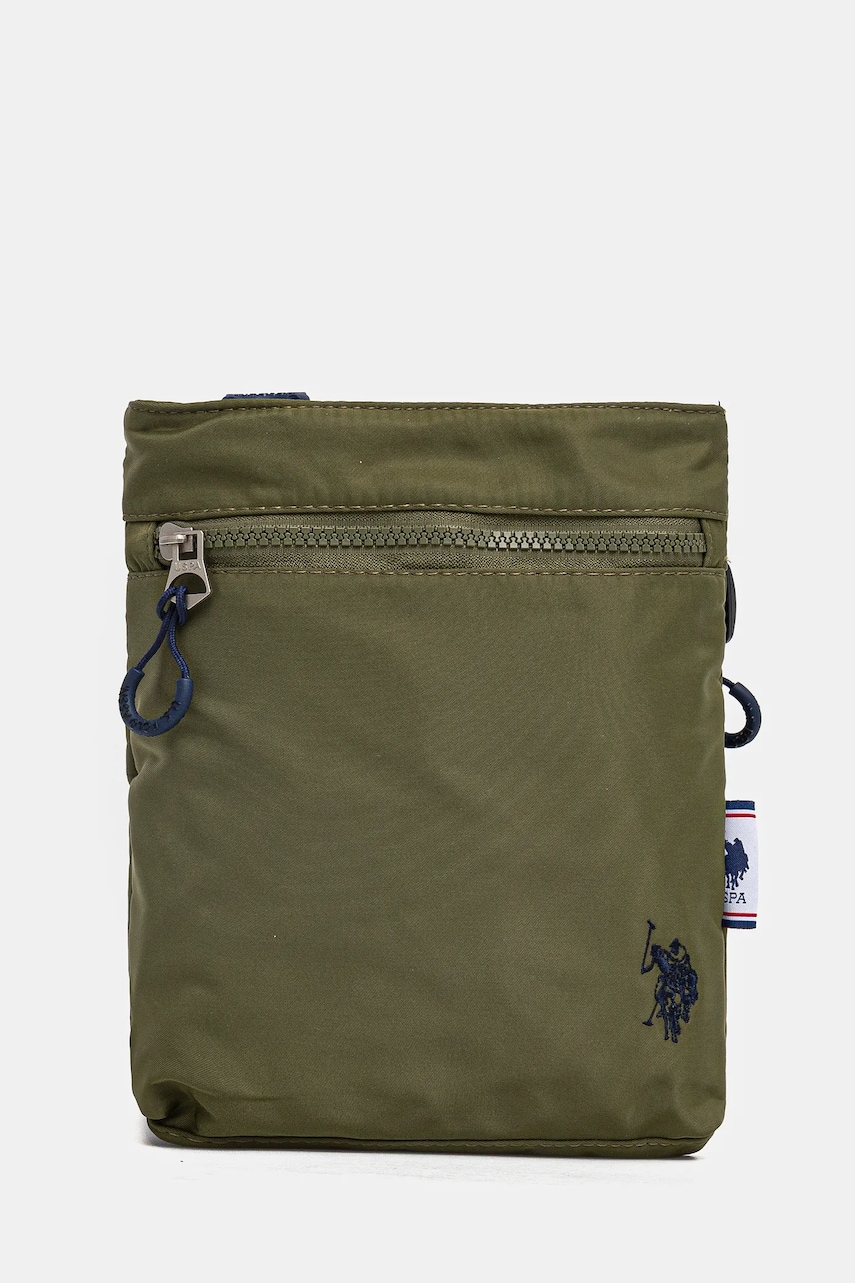 U.S. Polo Assn. borseta Bigfork culoarea verde, BIUB55678MIA U.S. Polo Assn. borseta Bigfork culoarea verde, BIUB55678MIA