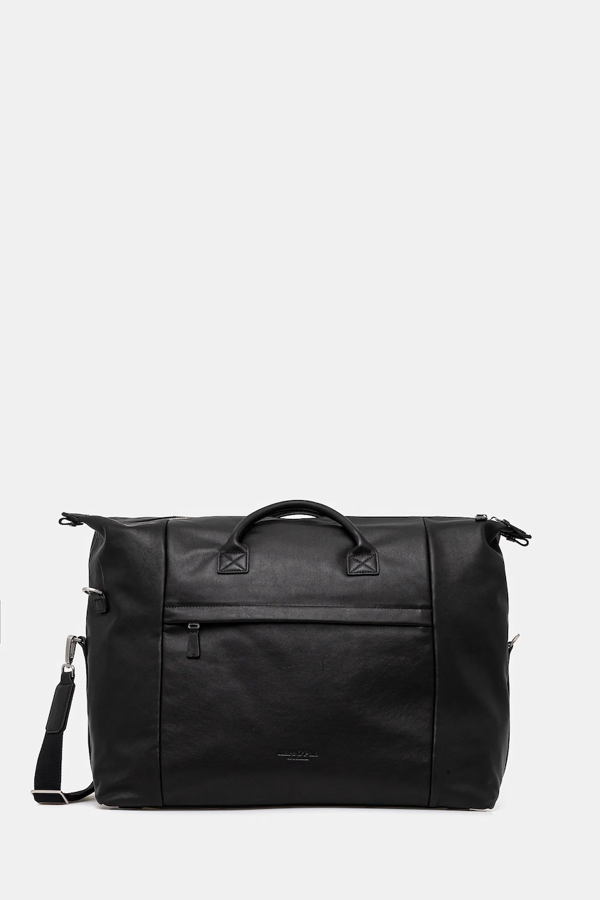 Marc O'Polo geantă de piele culoarea negru, 50321853601141 Marc O'Polo geantă de piele culoarea negru, 50321853601141