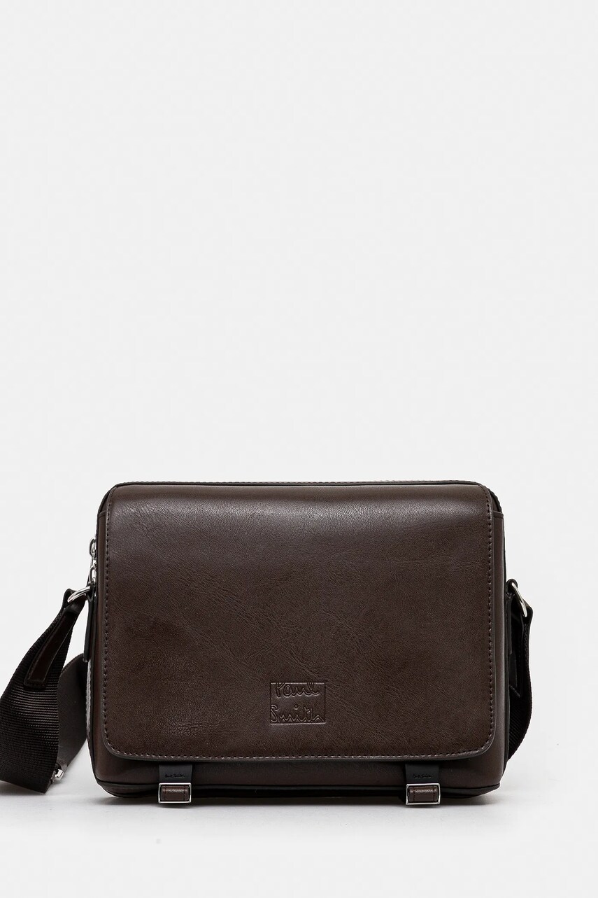 Paul Smith borseta de piele culoarea maro, M1A-8083-PSOFTL
