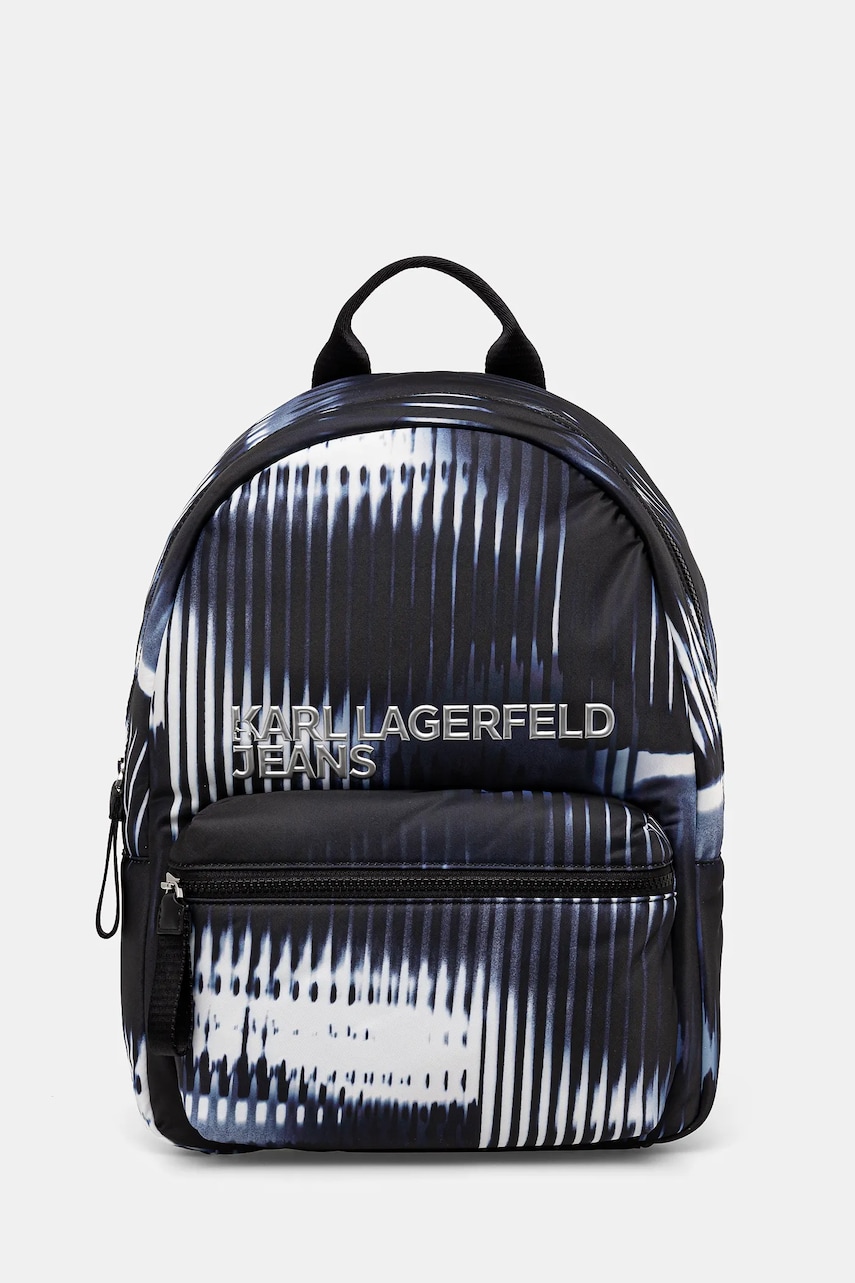 Karl Lagerfeld Jeans rucsac culoarea negru, mare, modelator, A1W30315 Karl Lagerfeld Jeans rucsac culoarea negru, mare, modelator, A1W30315