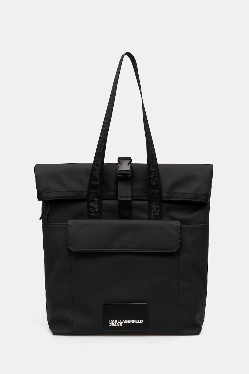 Karl Lagerfeld Jeans geanta culoarea negru, A1M30309 Karl Lagerfeld Jeans geanta culoarea negru, A1M30309