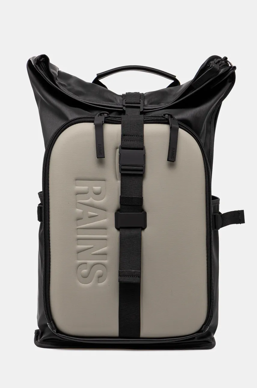 Rains rucsac Texel Moulded Backpack W3 culoarea negru, mare, uni, 13430