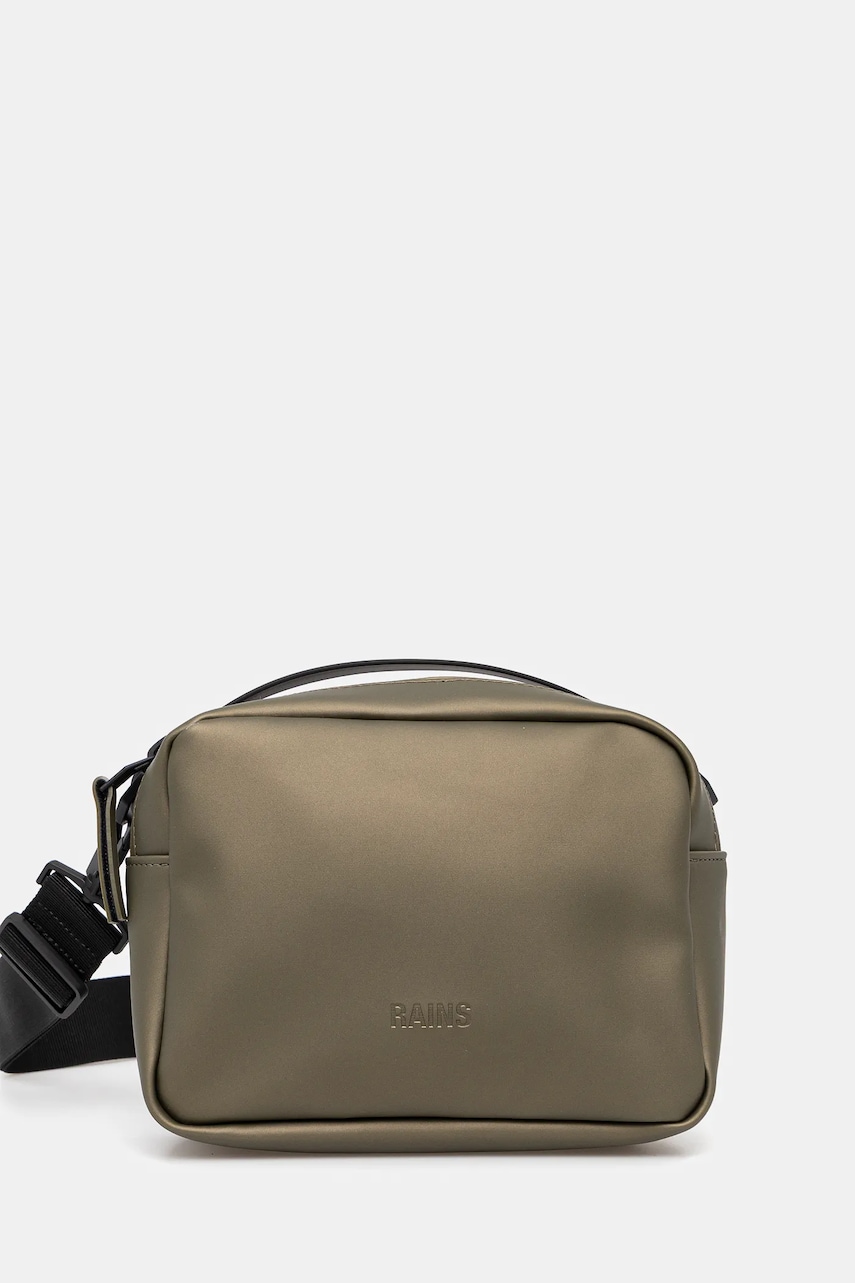 Rains borseta Box Bag W3 culoarea verde, 14100 Rains borseta Box Bag W3 culoarea verde, 14100
