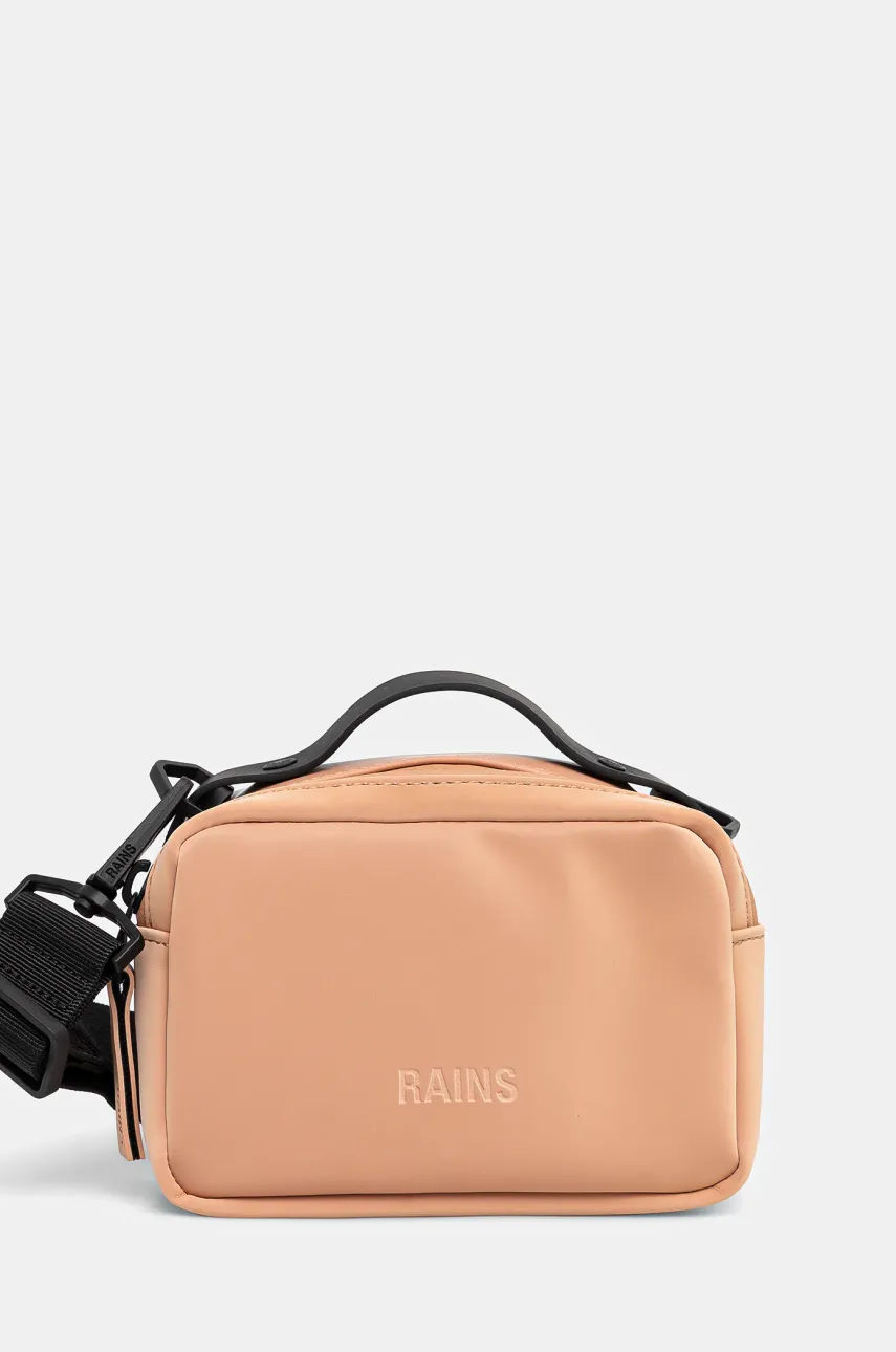 Rains borseta Box Bag Micro W3 culoarea portocaliu, 14120