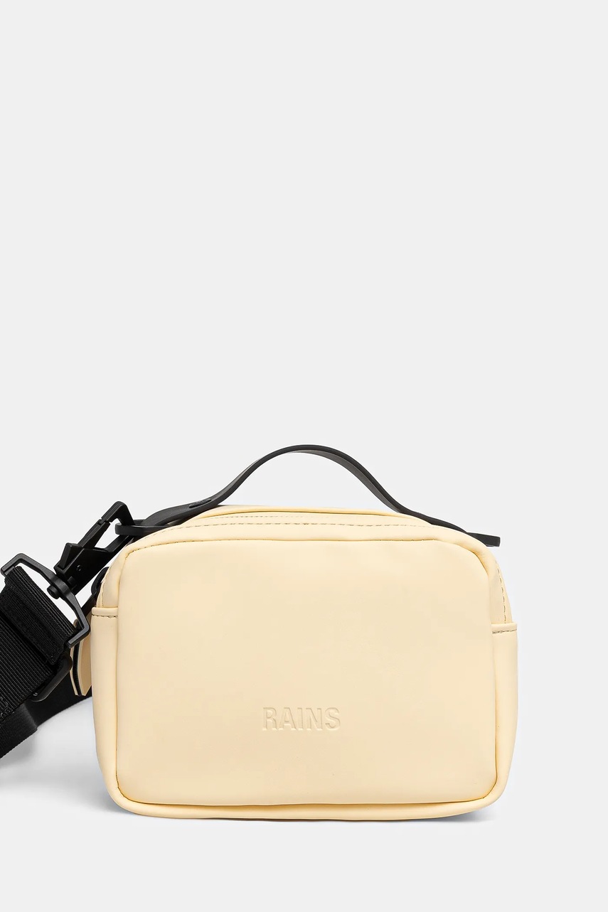 Rains borseta Box Bag Micro W3 culoarea galben, 14120