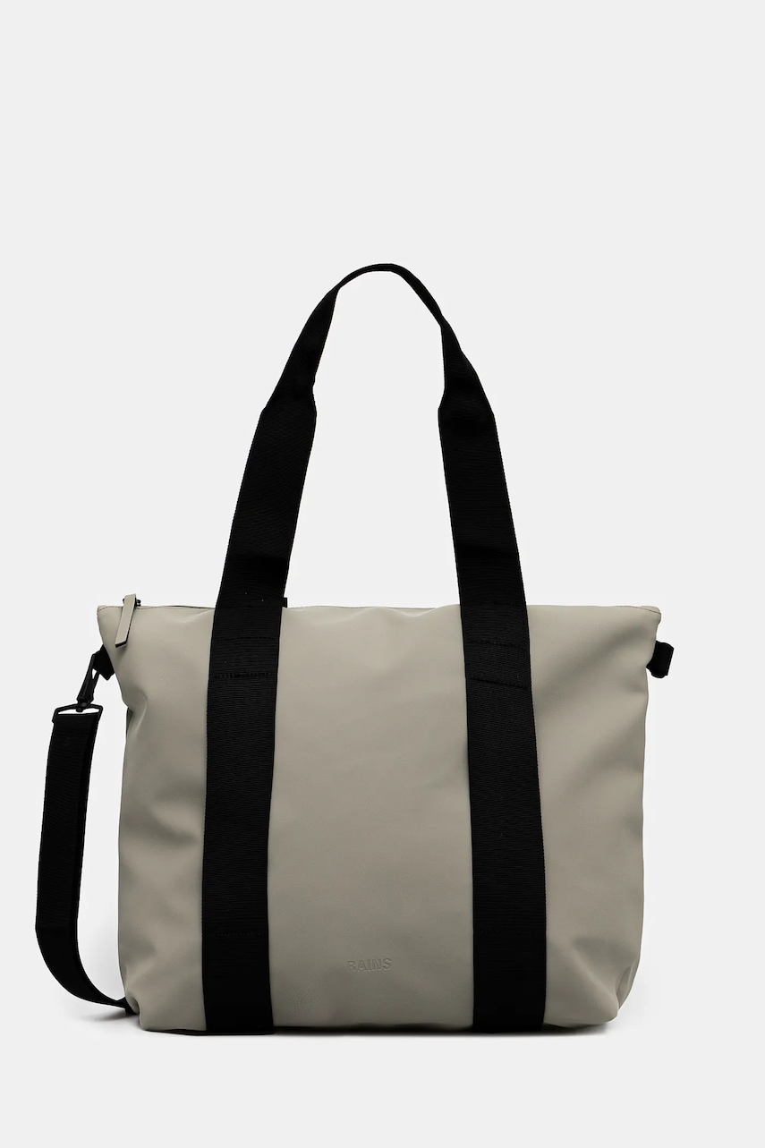 Rains geantă Tote Bag Mini W3 culoarea verde, 14160